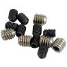 Set (grub) screws, 3x4mm (8)/ 4x4mm (stainless) (4)