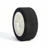 Pro foam tyre 26mm front c (35) with racing mesh wheel white (1 pair)