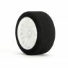 Pro foam tyre 30mm rear c (35) with racing mesh wheel white (1 pair)