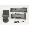 Skid plate set, front (2 pieces, plastic)/ skid plate, rear (1 piece, plastic)