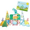 Gladi Magnetisch Speelgoed - 29-Delige Dino Set - Magnectic Tiles