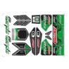 Team Corally - Body Decal Sheet - Asuga XLR - Pre-Cut - Groen
