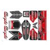 Team Corally - Body Decal Sheet - Asuga XLR - Pre-Cut - Rood