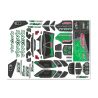Team Corally - Body Decal Sheet - Kagama XP 6S - Pre-Cut - Groen