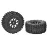 Team Corally - Tire set Glued on Black Rims - 1 pair (C-00230-0070)