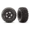 Traxxas - Tires & Wheels Assembled, Glued (2.8") Black wheels, Sledgehammer (TRX-6792)