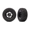Traxxas Black Split-Spoke Wheels with Kumho Tires (2) (TRX-6874-BLK)
