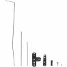 Wires: brake, throttle, shift/ servo horns: throttle, brake & shift; ball screw and ball cup (shift shaft)
