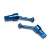 Driveshaft assembly, front/rear, 6061-T6 aluminum (blue-anodized) (2)  (TRX-7550R)