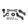 Traxxas - Steering bellcranks (left & right)/ draglink (6061-T6 aluminum, gray-anodized) (fits X-Maxx) (TRX-7746-GRAY)