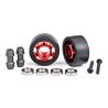 Traxxas - Wheels, wheelie bar, 6061-T6 aluminum (red-anodized) (TRX-7775R)
