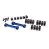 Traxxas - Mounts, suspension arms, aluminum (blue-anodized) (front & rear) (TRX-8334X)