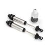Shocks, GTR, 139mm, silver aluminum (rear, threaded) (2) (TRX-8460)