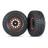 Traxxas - Method Black & Orange Race Wheels w/ BFG Tires (2) (TRX-8474-ORNG)