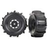 Tires and wheels, assembled, (Desert Racer wheels, paddle tires, foam inserts) (2) (TRX-8475)