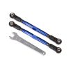 Toe links, front, Unlimited Desert Racer (TUBES blue-anodized, 7075-T6 aluminum,(TRX-8547X)