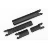 Half shafts, center (internal splined (2)/ external splined (2)) (plastic parts only) (TRX-8655)