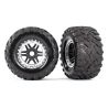 Tires & wheels, assembled, glued (2) (17mm splined) (TSM rated) (TRX-8972X)