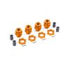 Traxxas - 17mm Wheel Hubs / Nuts, HD Orange (TRX-9086-ORNG)