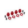 Traxxas - 17mm Wheel Hubs / Nuts, HD Red (TRX-9086-RED)