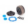 Traxxas - Differential with steel ring gear/ side cover plate/ gasket/ x-rings (2)/ 2.5x10mm BCS (4) (TRX-9481)