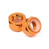 Aluminum lock nut m5 (orange/10pcs)