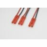 Y-kabel serieel 2mm goudstekker, silicone kabel 20AWG (1st)
