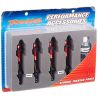 Shocks, gtr aluminum, red-anod