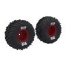 Arrma - dBoots Cut Chevron MT Tire Set Glued, Red (ARA-2574)