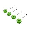 Arrma - 12mm Metal Wheel Hex Set (4) - Groen (ARA-3118)