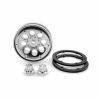 Axial 1.9 8 Hole Beadlocks - Satin Chrome  (2pcs) (AX8088)