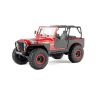 Axial 1/30 SCX30 Jeep CJ-7 GenRight 4X4 RTR Brushed Rock Crawler RTR - Rood