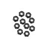 Nylon Locking Hex Nut M3 Black (10) (AXIC1053)