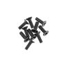 M2.6x8mm Hex Socket Flat Head Black (10) (AX31372)