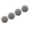 GPM - Axial SCX6 - Aluminum Silver Inlay Design Wheel Lock - 4pc Set
