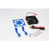 GPM - Aluminium Motor Heatsink with Cooling Fan - Blue - Traxxas X-Maxx