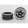 Metsafil Beadlock Wheels PT-Distractor Zwart / Zilver 1.9 (2st)
