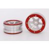 Metsafil Beadlock Wheels PT-Slingshot Zilver / Rood 1.9 (2st)