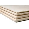 Berken triplex plaat 50x100cm - 0.8mm dik
