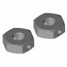 Team Corally Wheel Hex Adapter - Rear - Aluminium - 2pcs (C-00250-078)