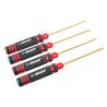 Team Corally Pro Hex Tool Set - Ti-Ni Coated - 1.5 / 2.0 / 2.5 / 3.0 mm - 4 pcs