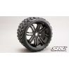 Sweep Racing Terrain Crusher Belted wielen - 1/4 Offset - 17mm - Zwart 