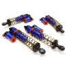 Machined XSR9 Piggyback Shock Set(4) -Traxxas Rustler 4X4/Stampede 4x4 (C25142BLUE)