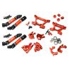 Integy VXHD Billet Machined Conversion Kit, Rood - Traxxas Rustler 4x4, Traxxas Hoss 4x4
