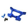 Integy VXHD Type CNC Rear Shock Tower, Blauw - Traxxas Rustler 4x4, Traxxas Hoss 4x4