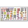 Traxxas - Decal sheet, racing sponsors (TRX-2514)