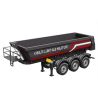 Huina 1/14 Scania K770S Kabolite 3 assige metalen trailer - Zwart