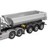 Huina 1/14 Scania K770S Kabolite 3 assige metalen trailer - zilver