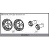 Absima - Differential crown gear and pinion set (1610004)