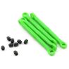 Toe link, front & rear, green (molded composite) (green) (4)/ hollow balls (8)